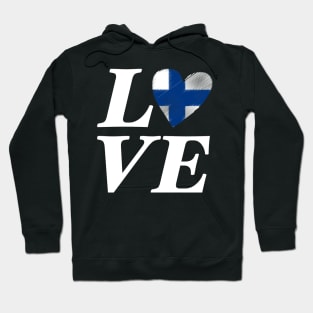 Finland Love Heart Suomi Helsinki Flag Gift Idea Hoodie